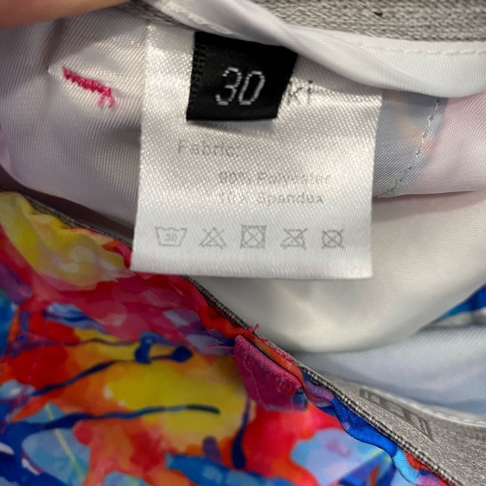 HRESKI Explosion of Color Golf Shorts Men Size 30 - Picture 7 of 8